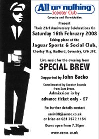 The AONSC would like to thank everyone for their continued support, the next AoNSC event is their 23rd Anniversary celebration.