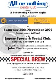 AONSC Charity gig, Coventry