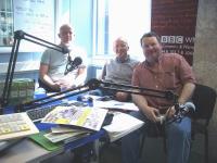 Stan, Herb and Pete Chambers at the BBC studio